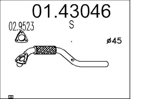 MTS Company 01.43046 Abgasrohr von MTS Company