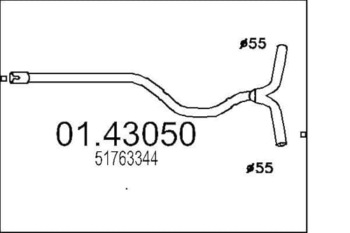 MTS Company 01.43050 Abgasrohr von MTS Company