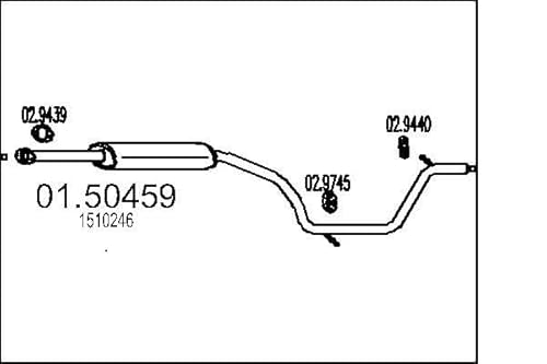 MTS Company 01.50459 Mittelschalldämpfer von MTS Company