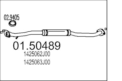 MTS Company 01.50489 Mittelschalldämpfer von MTS Company