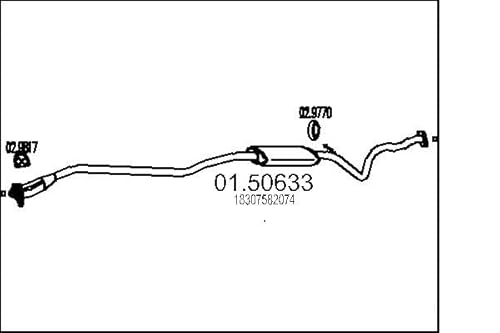 MTS Company 01.50633 Mittelschalldämpfer von MTS Company