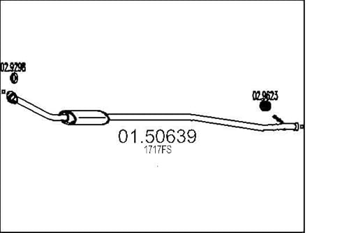 MTS Company 01.50639 Mittelschalldämpfer von MTS Company