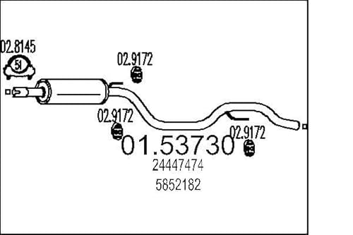 MTS Company 01.53730 Mittelschalldämpfer von MTS Company