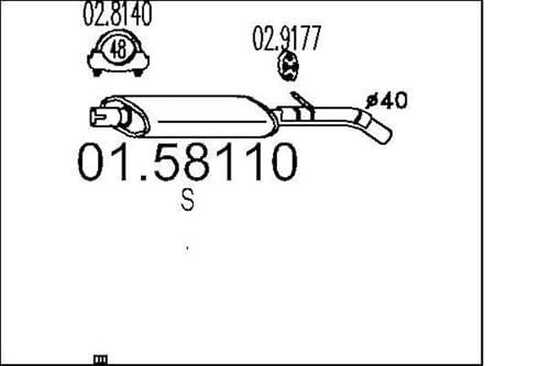MTS Company 01.58110 Mittelschalldämpfer von MTS Company