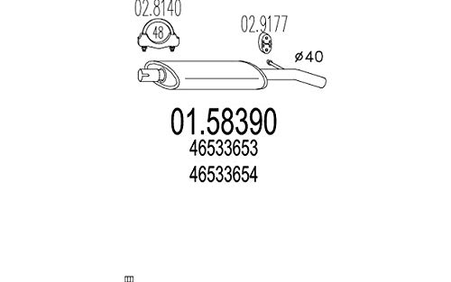 MTS Company 01.58390 Mittelschalldämpfer von MTS Company
