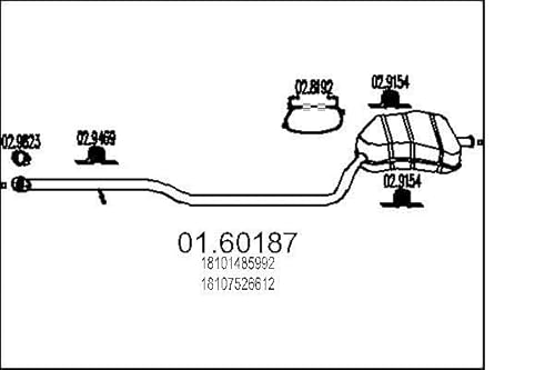 MTS Company 01.60187 Endschalldämpfer von MTS Company