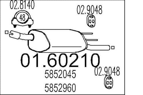 MTS Company 01.60210 Endschalldämpfer von MTS Company