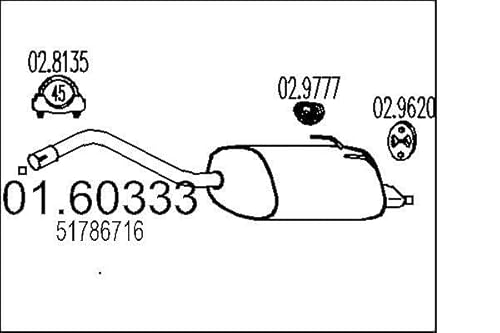 MTS Company 01.60333 Endschalldämpfer von MTS Company