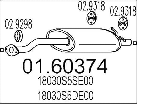 MTS Company 01.60374 Endschalldämpfer von MTS Company