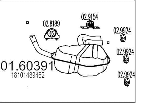MTS Company 01.60391 Endschalldämpfer von MTS Company