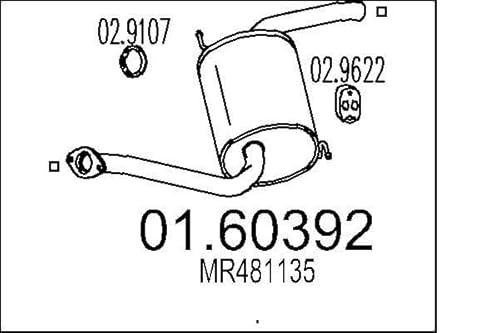 MTS Company 01.60392 Endschalldämpfer von MTS Company