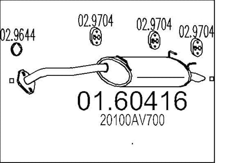 MTS Company 01.60416 Endschalldämpfer von MTS Company