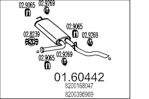 MTS Company 01.60442 Endschalldämpfer von MTS Company