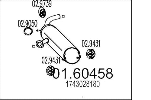 MTS Company 01.60458 Endschalldämpfer von MTS Company