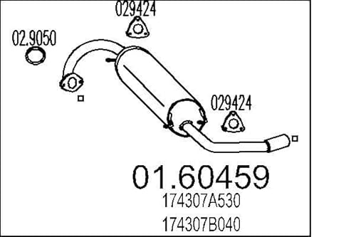 MTS Company 01.60459 Endschalldämpfer von MTS Company
