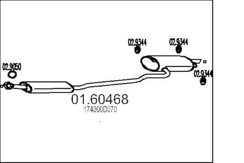 MTS Company 01.60468 Endschalldämpfer von MTS Company