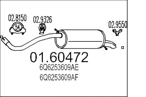 MTS Company 01.60472 Endschalldämpfer von MTS Company