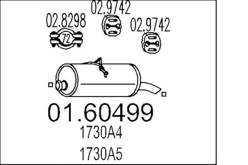 MTS Company 01.60499 Endschalldämpfer von MTS