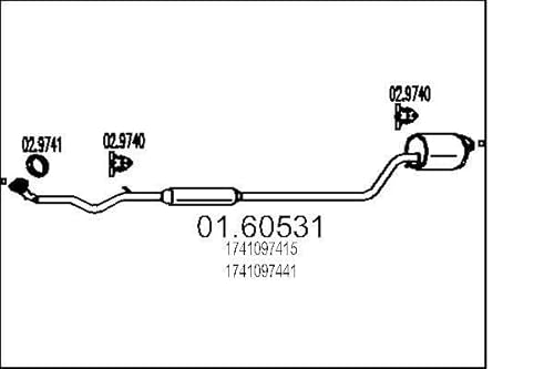 MTS Company 01.60531 Endschalldämpfer von MTS Company
