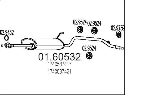MTS Company 01.60532 Endschalldämpfer von MTS Company