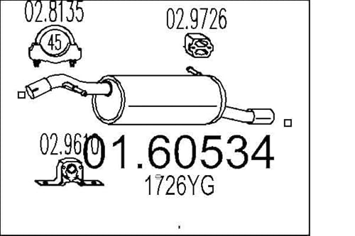 MTS Company 01.60534 Endschalldämpfer von MTS Company