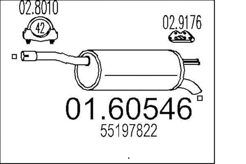 MTS Company 01.60546 Endschalldämpfer von MTS Company