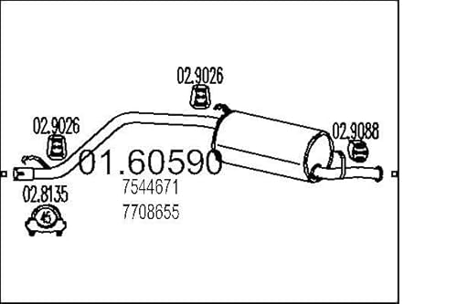 MTS Company 01.60590 Endschalldämpfer von MTS Company