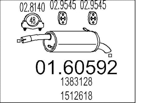 MTS Company 01.60592 Endschalldämpfer von MTS Company