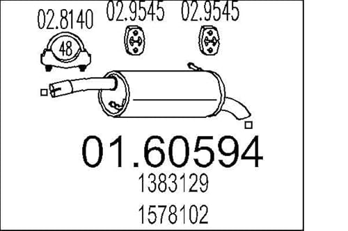 MTS Company 01.60594 Endschalldämpfer von MTS Company