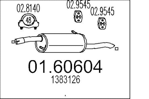 MTS Company 01.60604 Endschalldämpfer von MTS Company