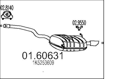 MTS Company 01.60631 Endschalldämpfer von MTS Company