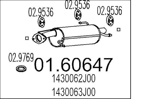 MTS Company 01.60647 Endschalldämpfer von MTS Company