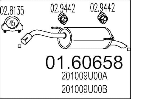 MTS Company 01.60658 Endschalldämpfer von MTS Company