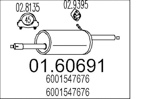 MTS Company 01.60691 Endschalldämpfer von MTS Company