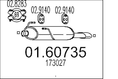 MTS Company 01.60735 Endschalldämpfer von MTS Company