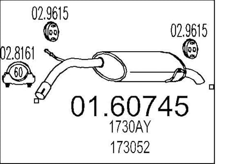 MTS Company 01.60745 Endschalldämpfer von MTS Company