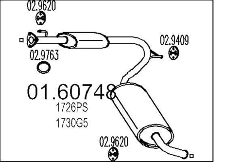 MTS Company 01.60748 Endschalldämpfer von MTS Company