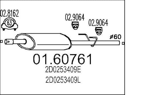 MTS Company 01.60761 Endschalldämpfer von MTS Company