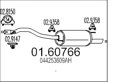MTS Company 01.60766 Endschalldämpfer von MTS Company