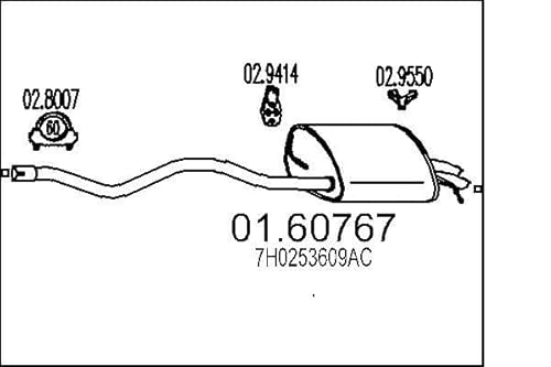 MTS Company 01.60767 Endschalldämpfer von MTS Company