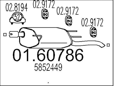 MTS Company 01.60786 Endschalldämpfer von MTS Company