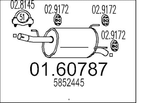 MTS Company 01.60787 Endschalldämpfer von MTS Company