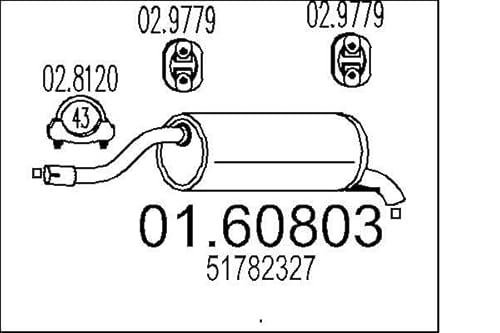 MTS Company 01.60803 Endschalldämpfer von MTS Company