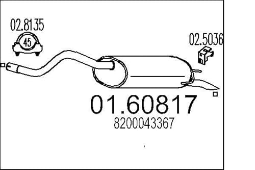 MTS Company 01.60817 Endschalldämpfer von MTS Company