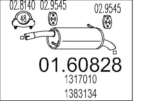 MTS Company 01.60828 Endschalldämpfer von MTS Company