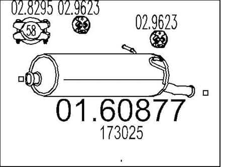 MTS Company 01.60877 Endschalldämpfer von MTS Company