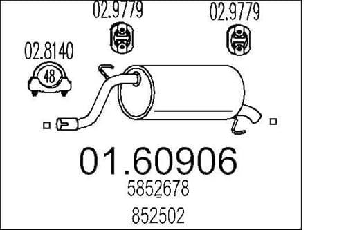 MTS Company 01.60906 Endschalldämpfer von MTS Company