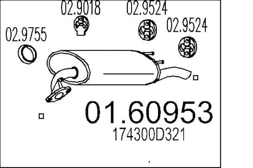 MTS Company 01.60953 Endschalldämpfer von MTS Company