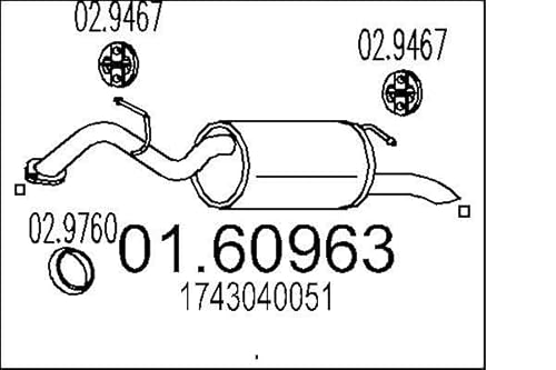 MTS Company 01.60963 Endschalldämpfer von MTS Company