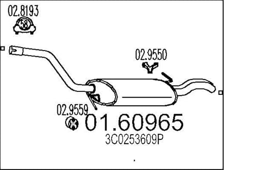 MTS Company 01.60965 Endschalldämpfer von MTS Company